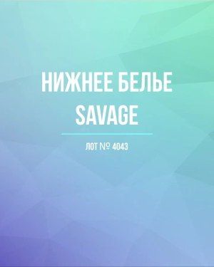 Нижнее белье Savage - Сток оптом